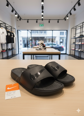 NKE FULL BLACK SLIDES